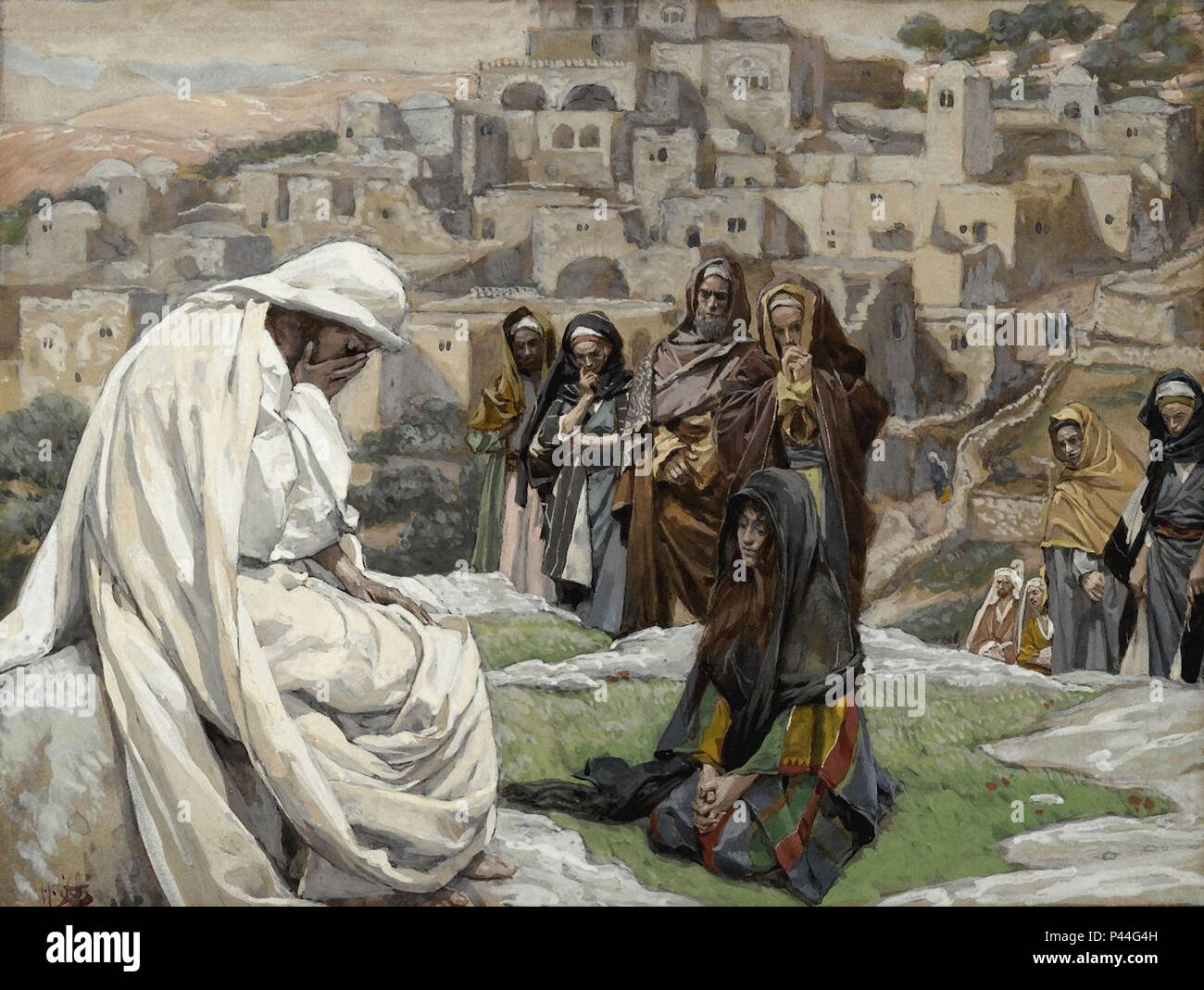 Tissot  James Jacques - the Life of Christ - Jesus Wept Stock Photo