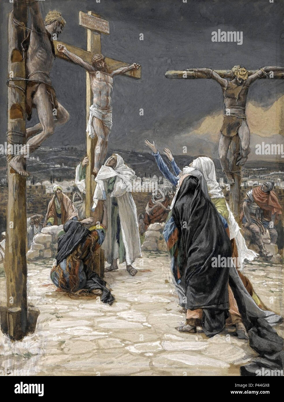 Tissot  James Jacques - the Life of Christ - the Death of Jesus Stock Photo