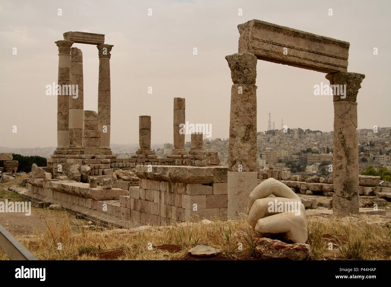 Temple of Hercules, Amman Stock Photo