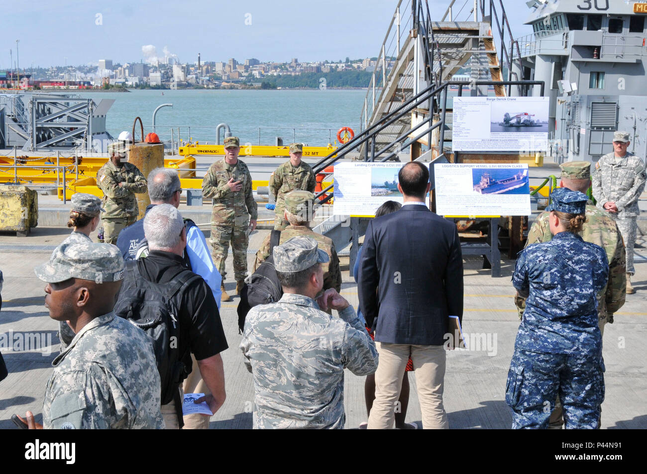 Crewmembers of a Barge Derrick Crane explain its function and role 