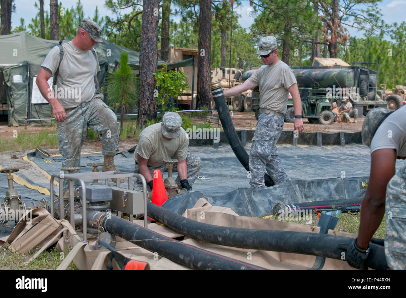 U.S. Army Reserve Soldiers, with the 192nd Quartermaster Company, based