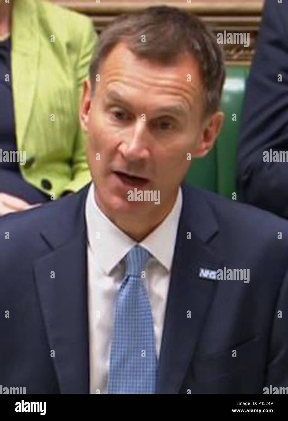 Health Secretary Jeremy Hunt issues a statement on Gosport Hospital in ...
