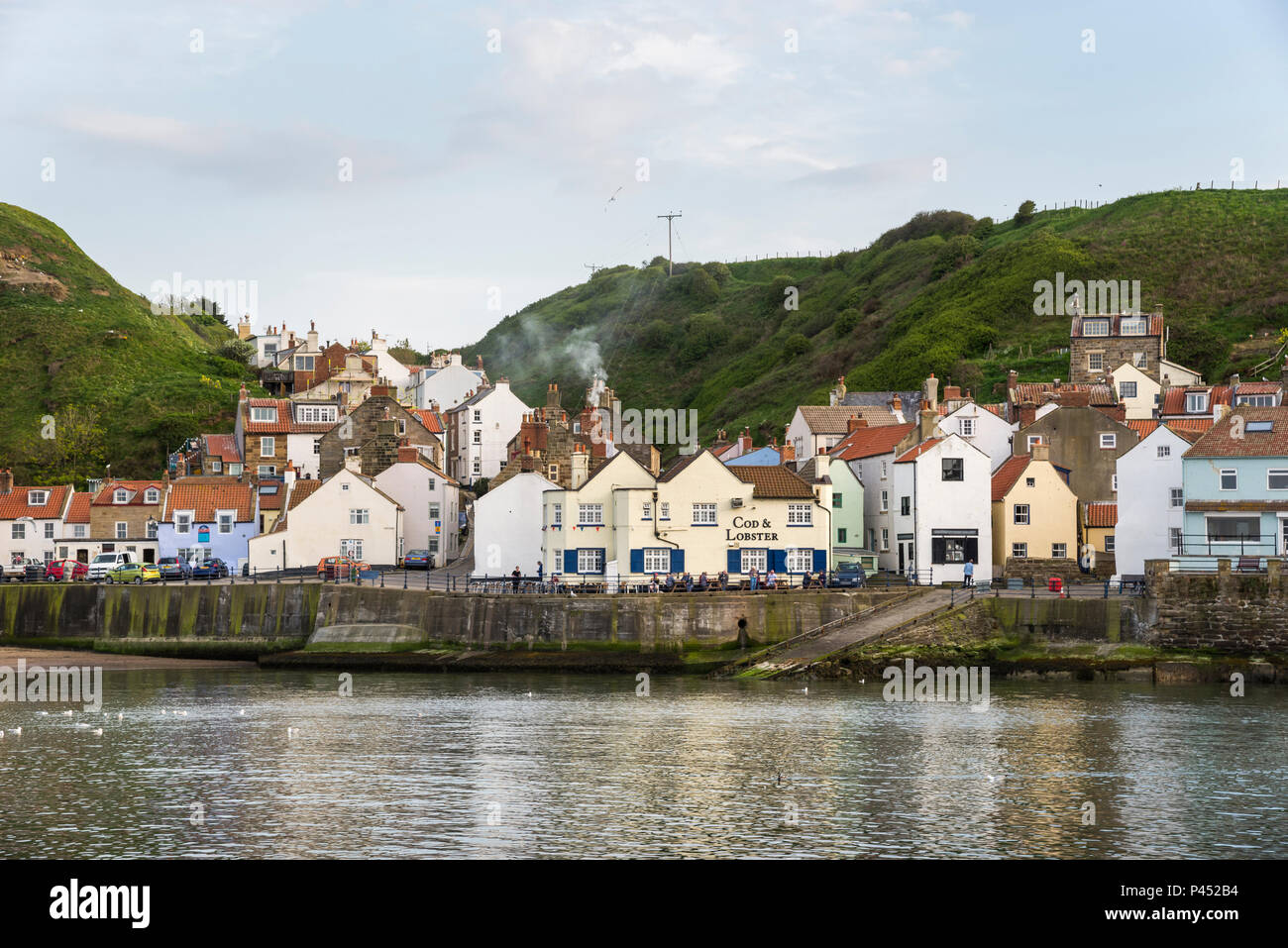 Colourful Cottages In The Picturesque Village Of Staithes North