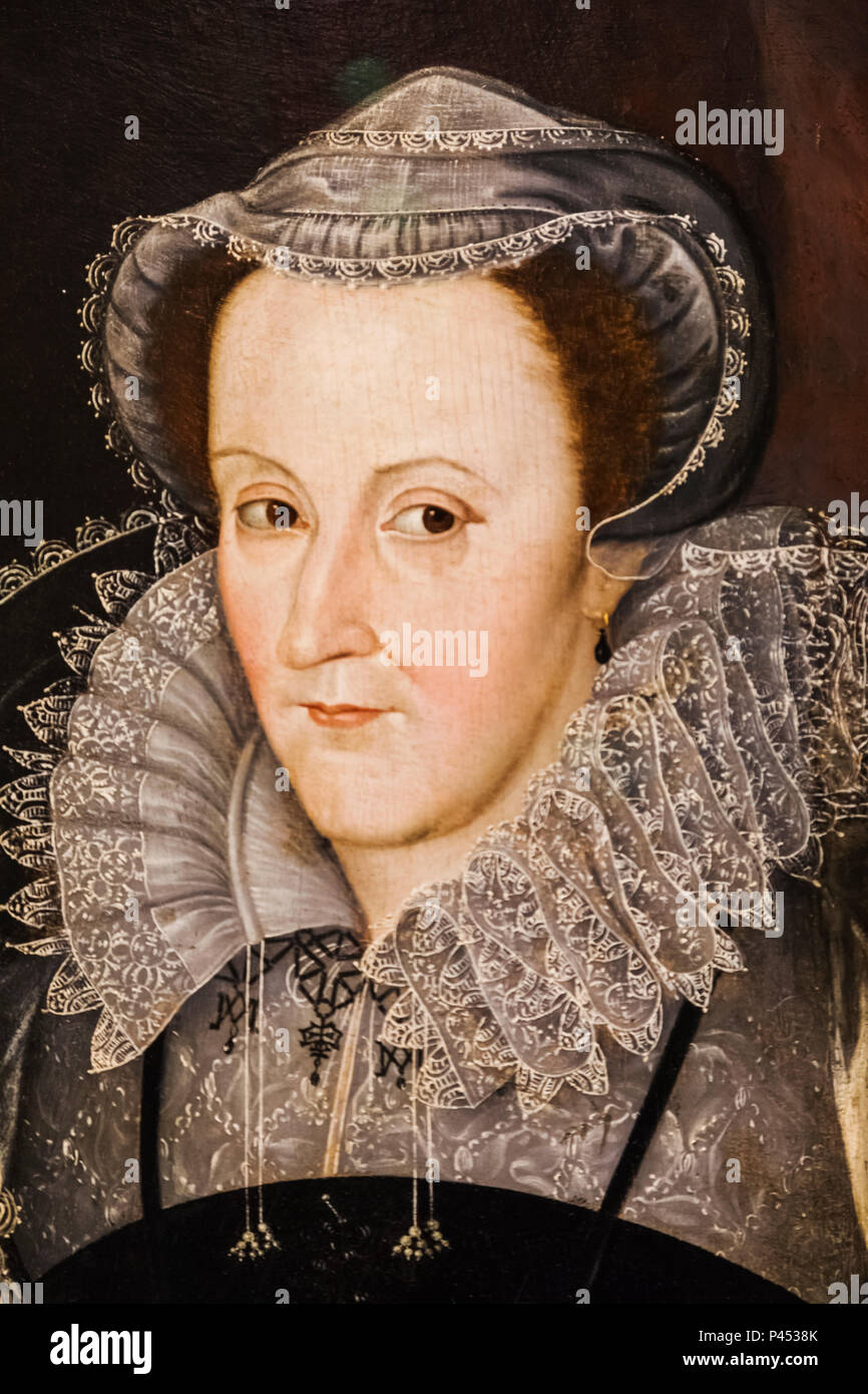 Portrait of Mary Queen of Scots dated late 16th century Stock Photo Alamy