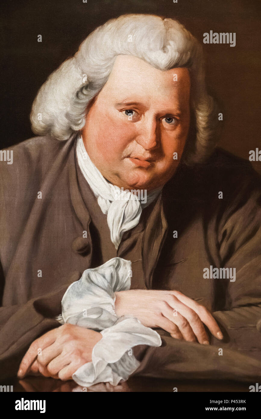 Portrait of Erasmus Darwin dated 1770 Stock Photo - Alamy