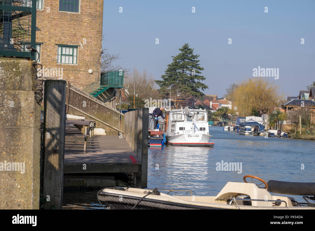 thames ditton river front river thames Stock Photo Alamy