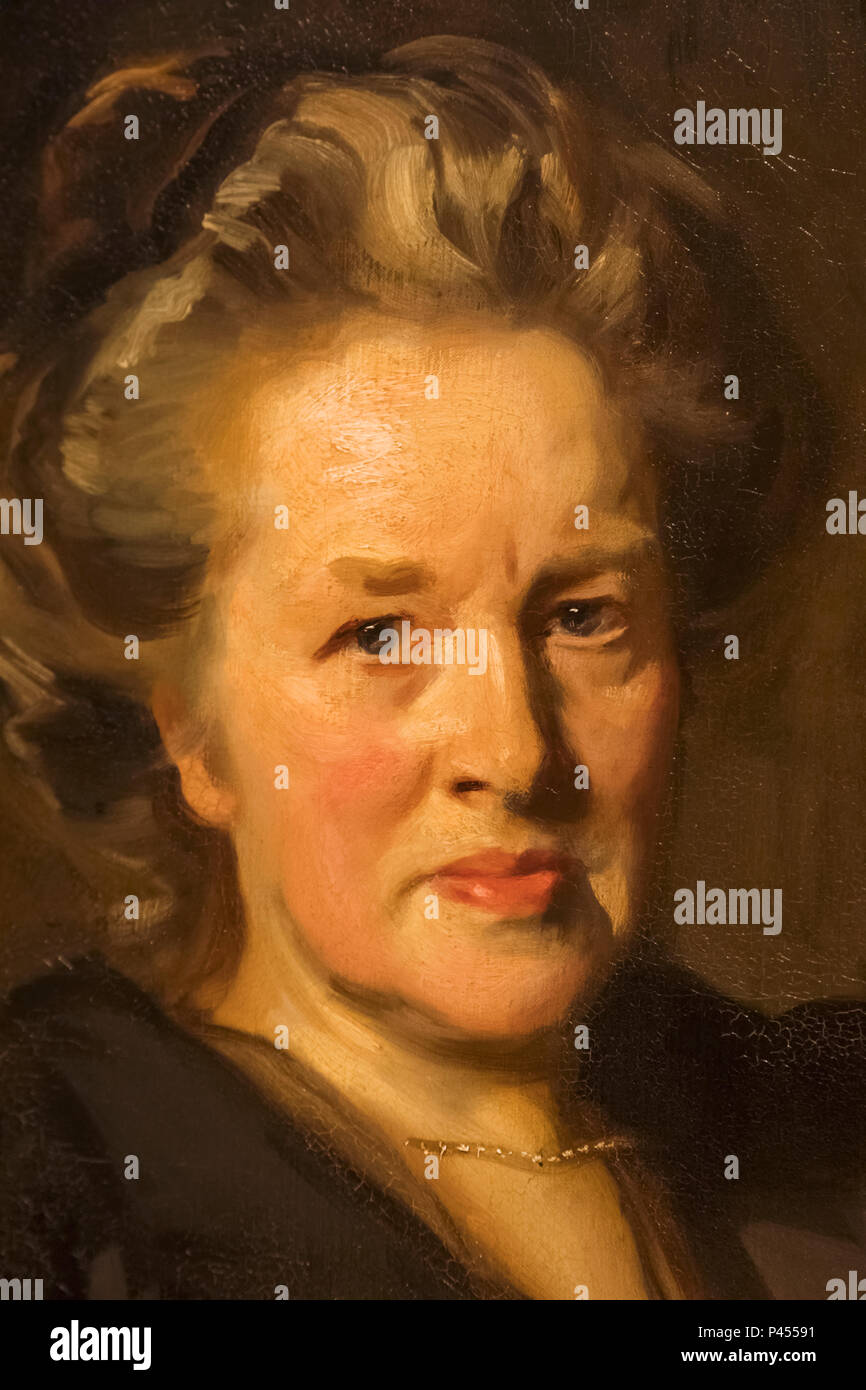 Portrait of Elizabeth Garrett Anderson by John Singer Sargent dated 1900 Stock Photo