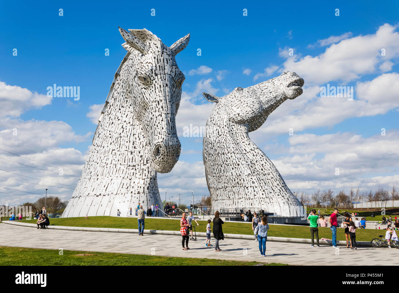 Great Britain, Scotland, Falkirk, Helix Park, The Kelpies Sculpture by ...