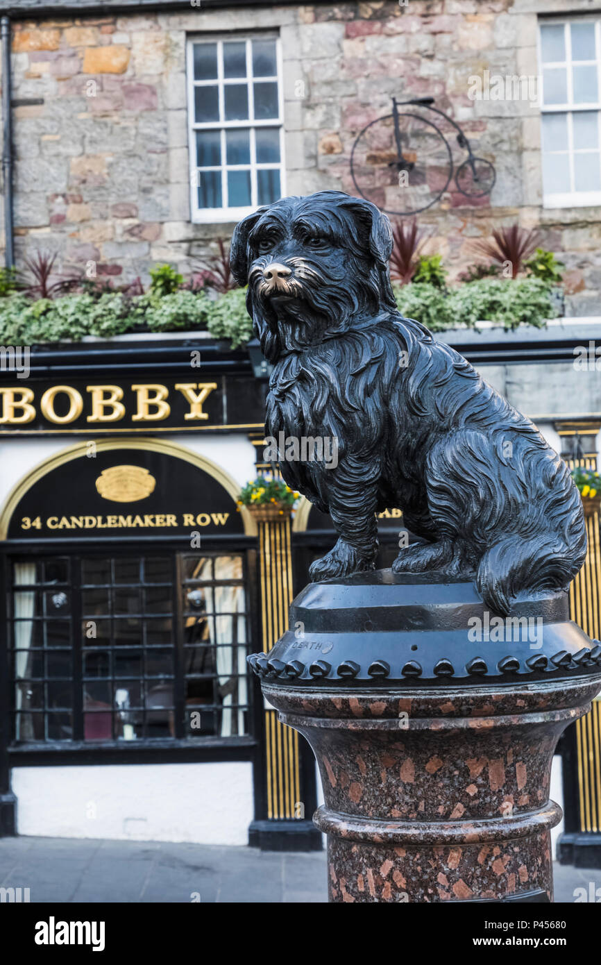 Great Britain, Scotland, Edinburgh, Statue of Greyfriars Bobby Stock Photo