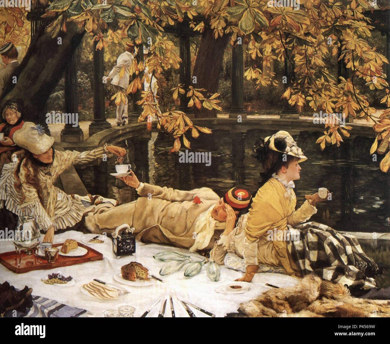 Tissot James Jacques Holiday the Picnic Stock Photo Alamy