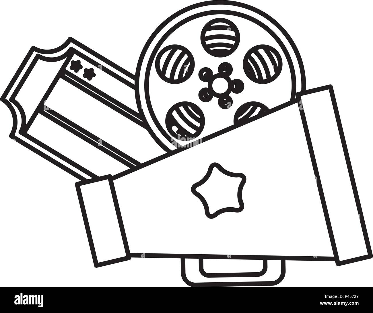 cinema entertainment set icons Stock Vector Image & Art - Alamy