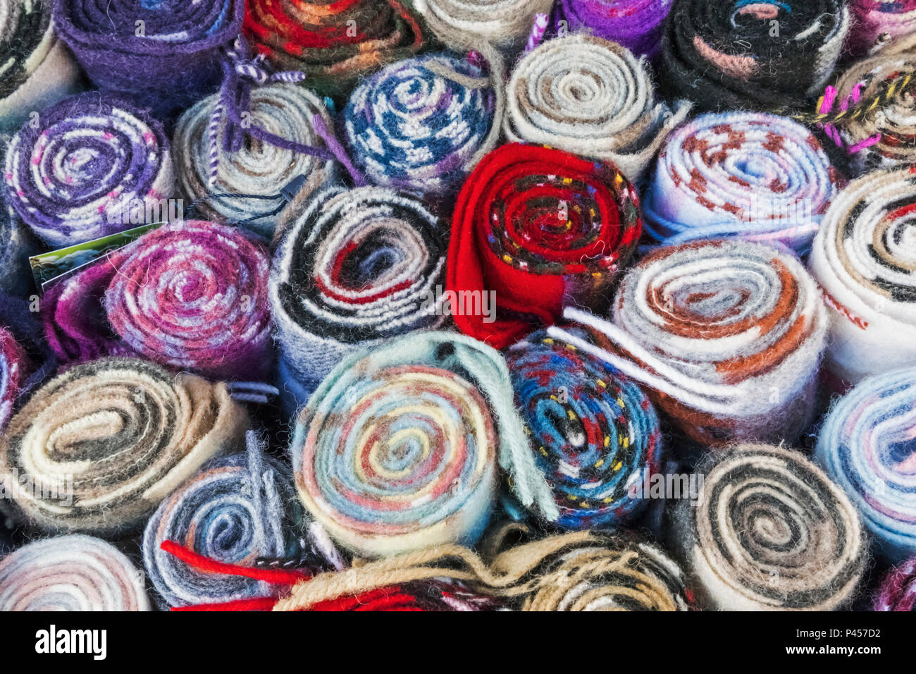 Great Britain, Scotland, Edinburgh, The Royal Mile, The Tartan Weaving