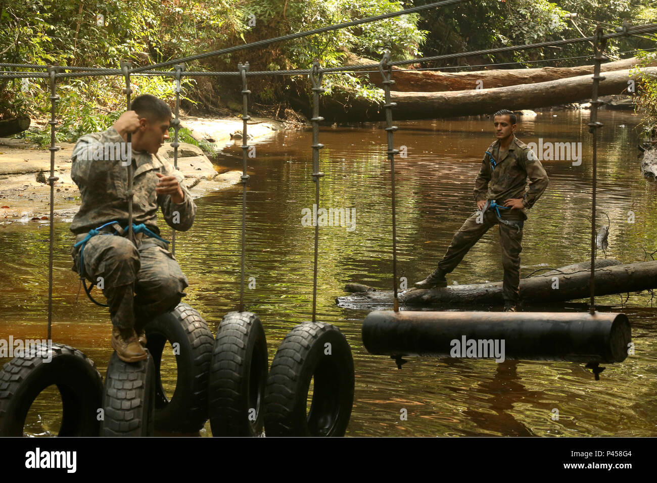 French Army Master Cpl. Rashid observes U.S. Army Paratroopers assigned ...