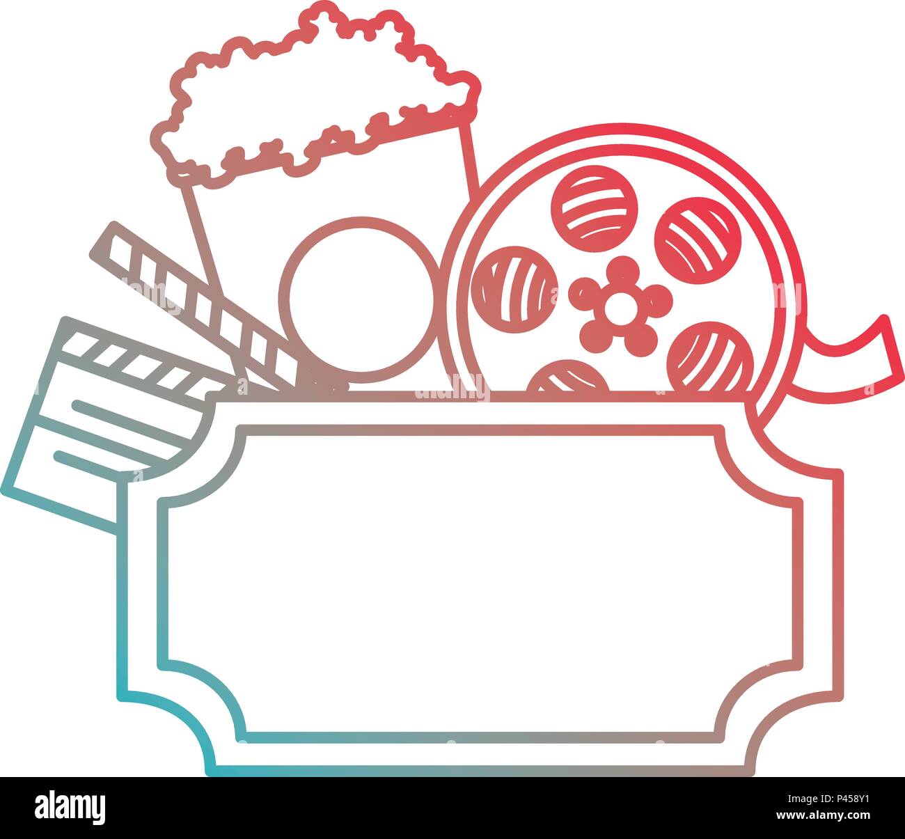 cinema entertainment set icons Stock Vector Image & Art - Alamy