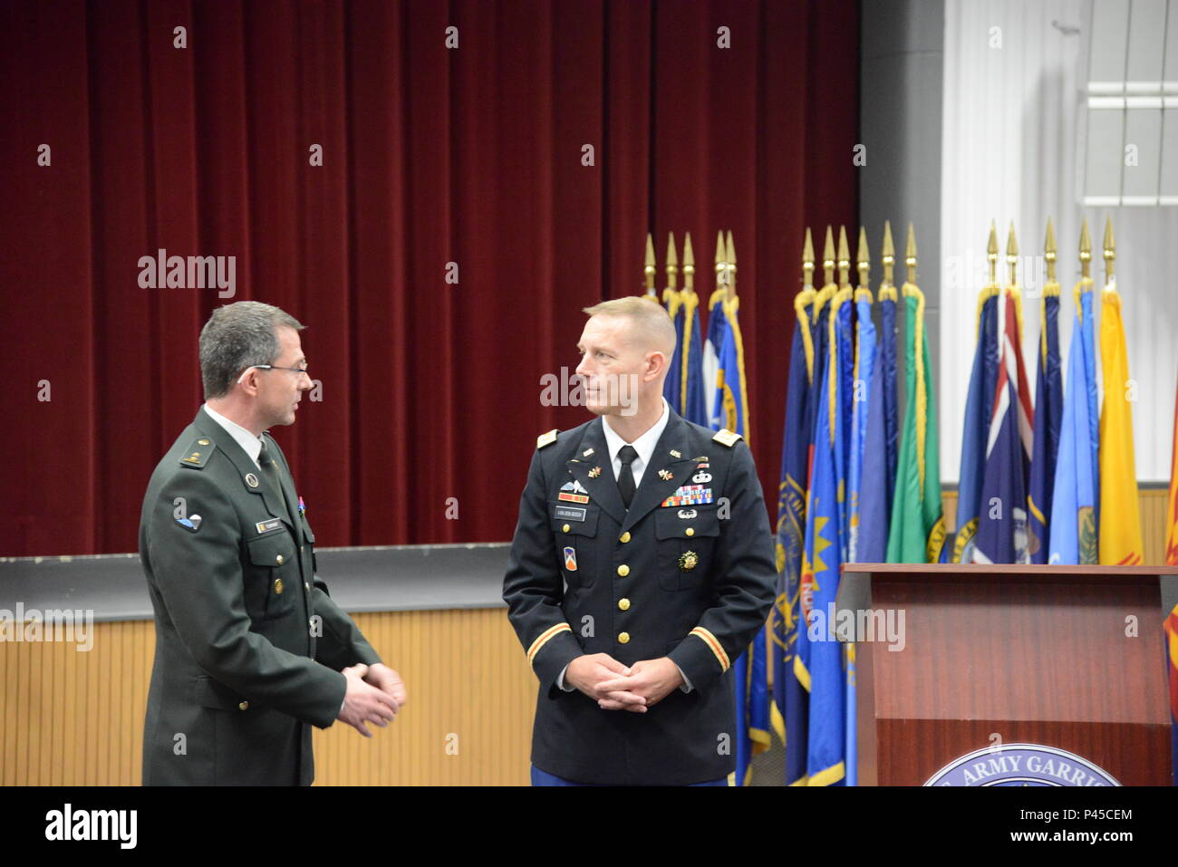 U.S. Army Lt. Col. Eric J. Van Den Bosh, Commander, 39th Signal