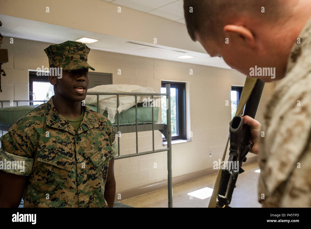 Platoon commanders inspection hi-res stock photography and images - Alamy