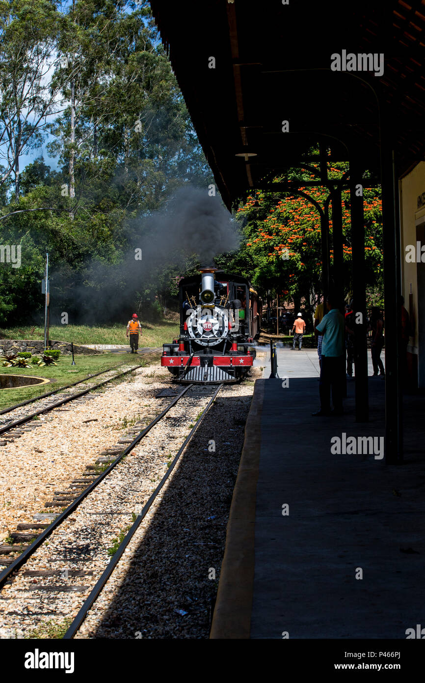 Tools used to fix old steam train hanging on nails Gramado Brasil Maria  Fumaça Stock Photo - Alamy