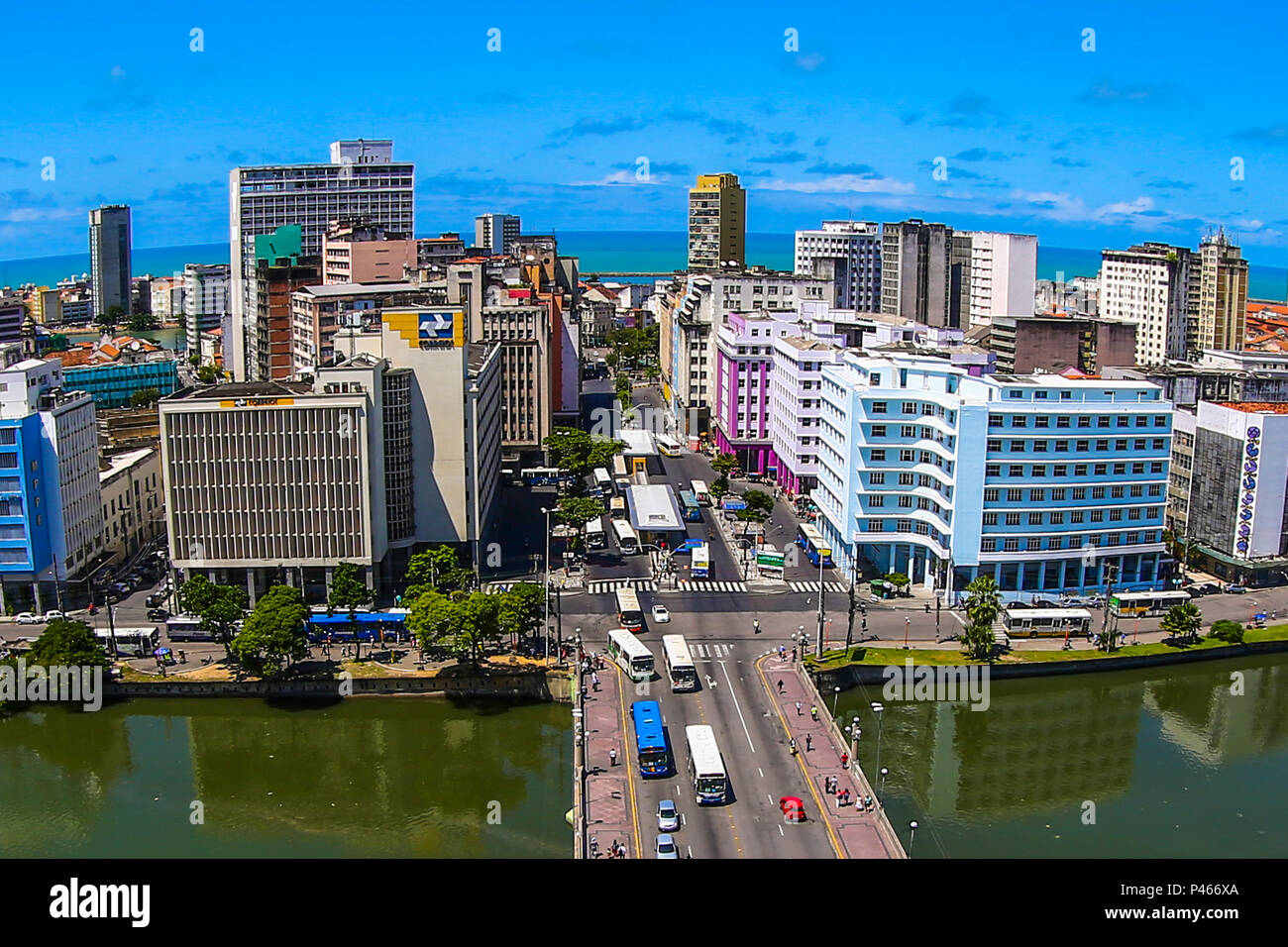 Rio Capibaribe, Rua do Sol, Ponte Duarte Coelho. Vistas da Cidade do ...