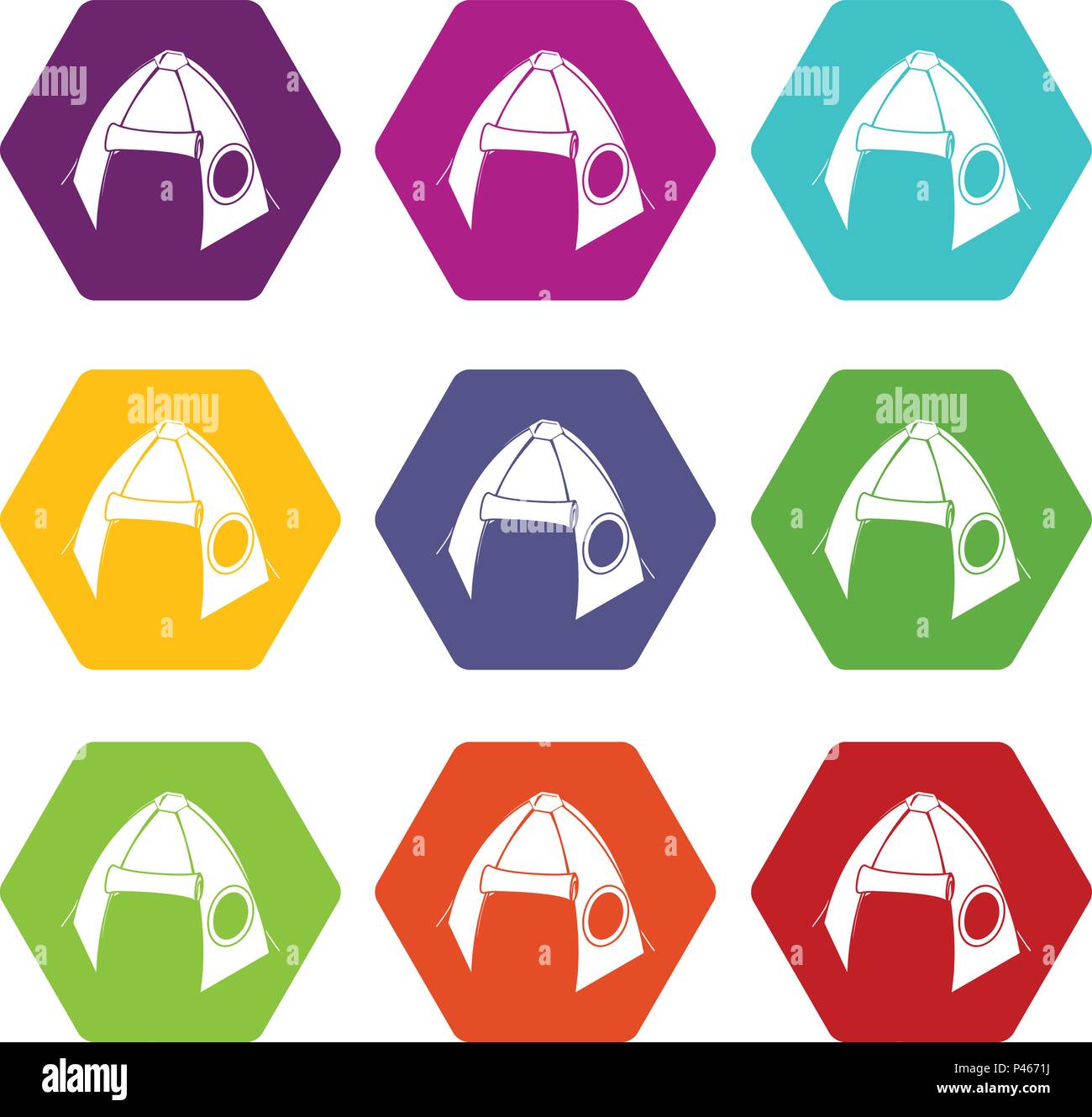 Tribal tent icons set 9 vector Stock Vector Image & Art - Alamy