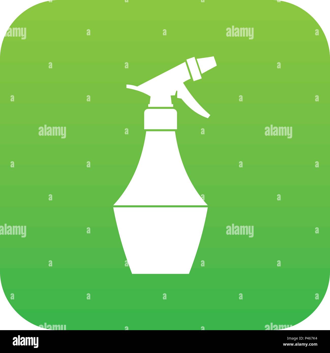 Spray bottle for flower icon digital green Stock Vector