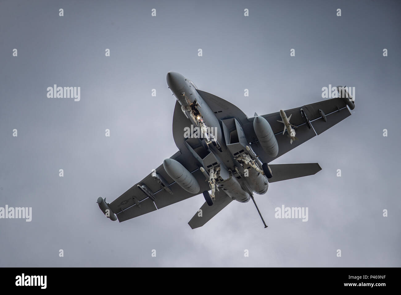 US air force F18 Super Hornet Stock Photo