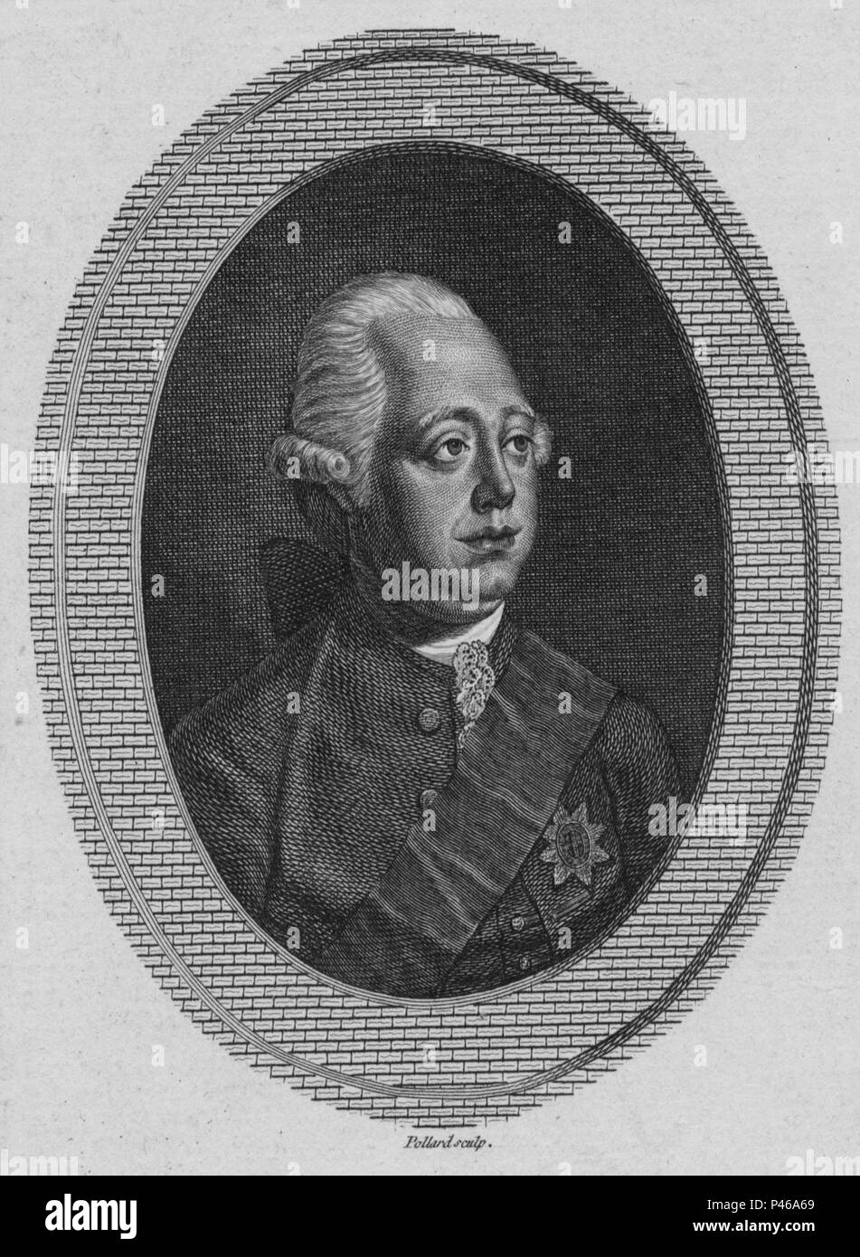Frederick North, 2nd Earl of Guilford, (1732 – 1792), Lord North, Prime Minister of Great Britain from 1770 to 1782 Stock Photo