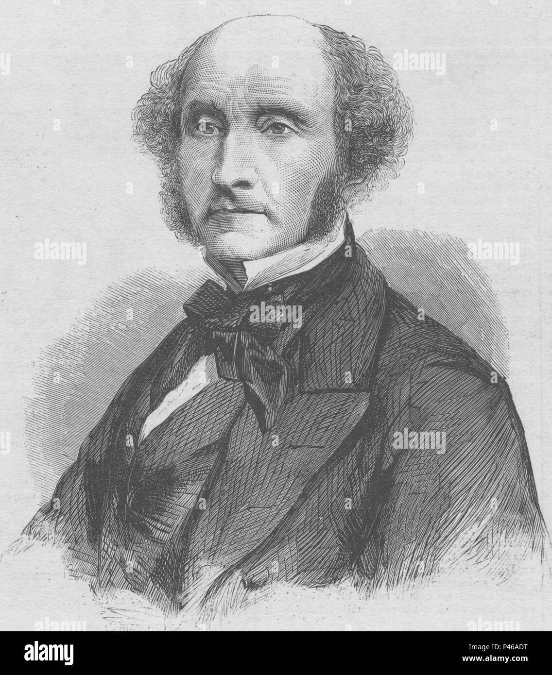 John Stuart Mill, J.S. Mill, (1806 – 1873) British philosopher, political economist, and civil servant. John Stuart Mill Stock Photo