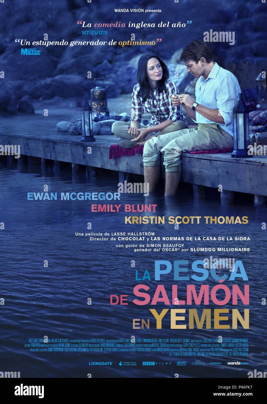Original Film Title: SALMON FISHING IN THE YEMEN. English Title: SALMON  FISHING IN THE YEMEN. Film Director: LASSE HALLSTROM. Year: 2011. Credit:  BBC FILMS / Album Stock Photo - Alamy