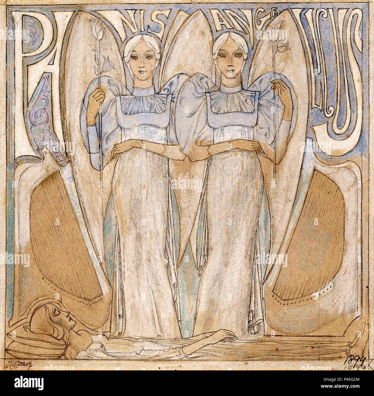 toorop jan panis angelicus stock photo alamy