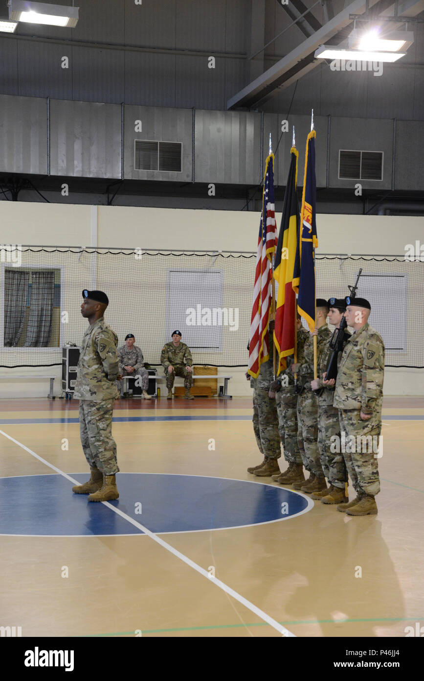 The U.S. Army Color Guard during the Allied Forces North Battalion's ...