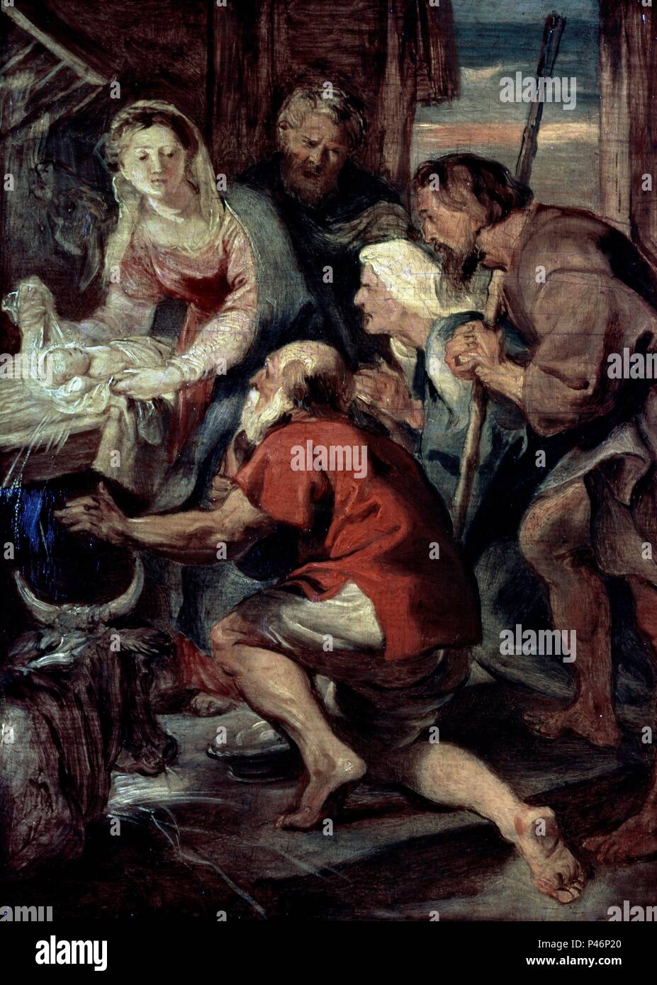 ADORACION DE LOS PASTORES - SIGLO XVII - BARROCO ESPAÑOL. Author: Peter  Paul Rubens (1577-1640). Location: SOTHEBY'S, LONDON, ENGLAND Stock Photo -  Alamy