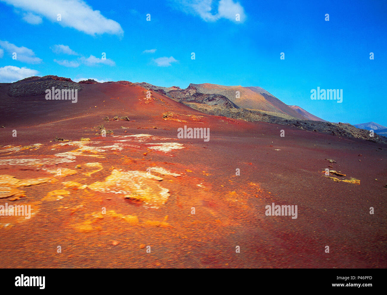 Timanfaya National Park, Lanzarote, Canary Islands, Spain. Stock Photo