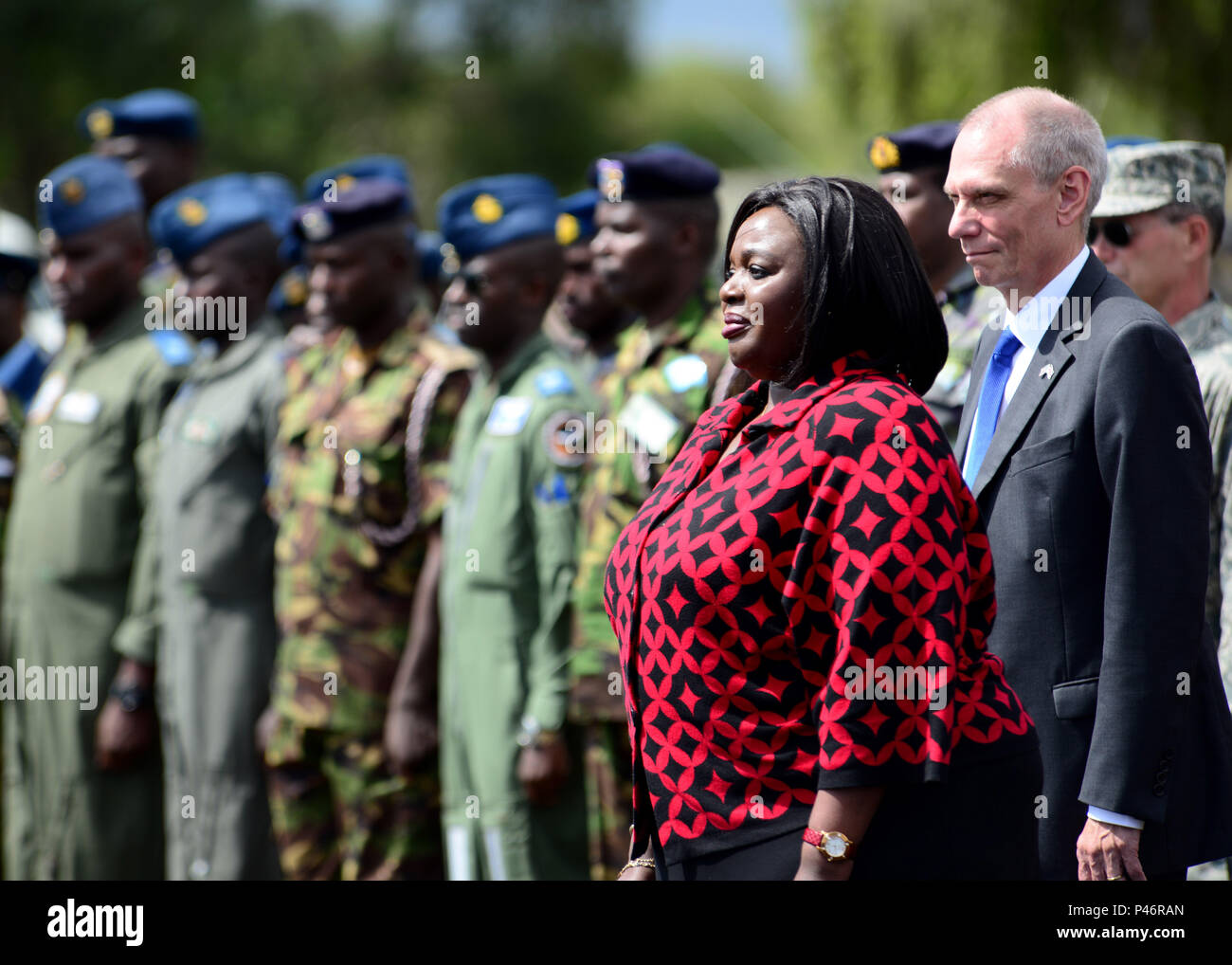From Left Raychelle Omamo Kenyan Cabinet Secretary For Defense