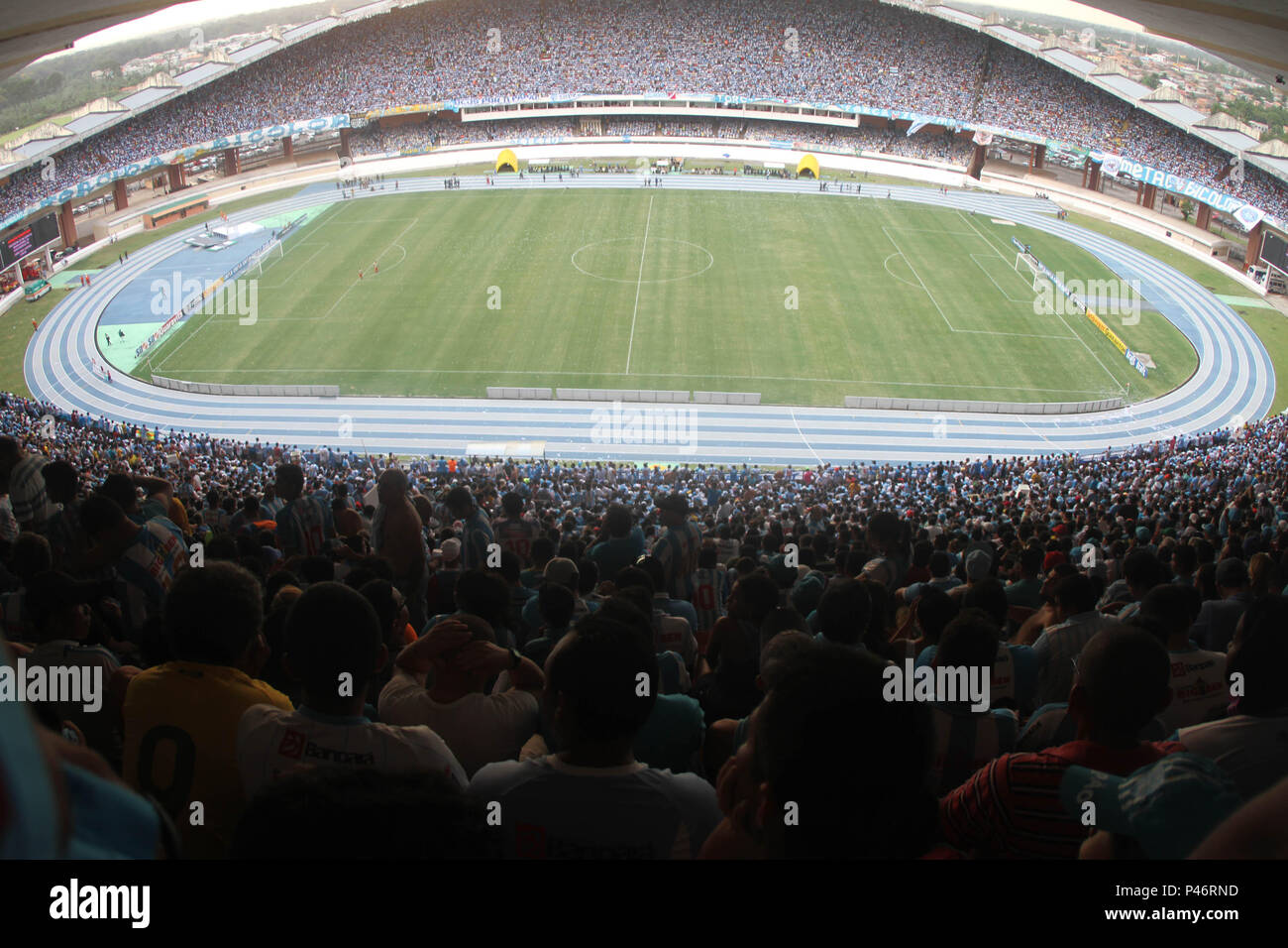 BELÉM, PA - 22/11/2014: PAYSANDU X MACAÉ - Torcida lotou o estádio durante partida entre Paysandu x Macaé, válida pela final do Campeonato Brasileiro da série C, realizada no Estádio Olímpico do Pará (Mangueirão). Foto: Antonio Cicero/Fotoarena Stock Photo