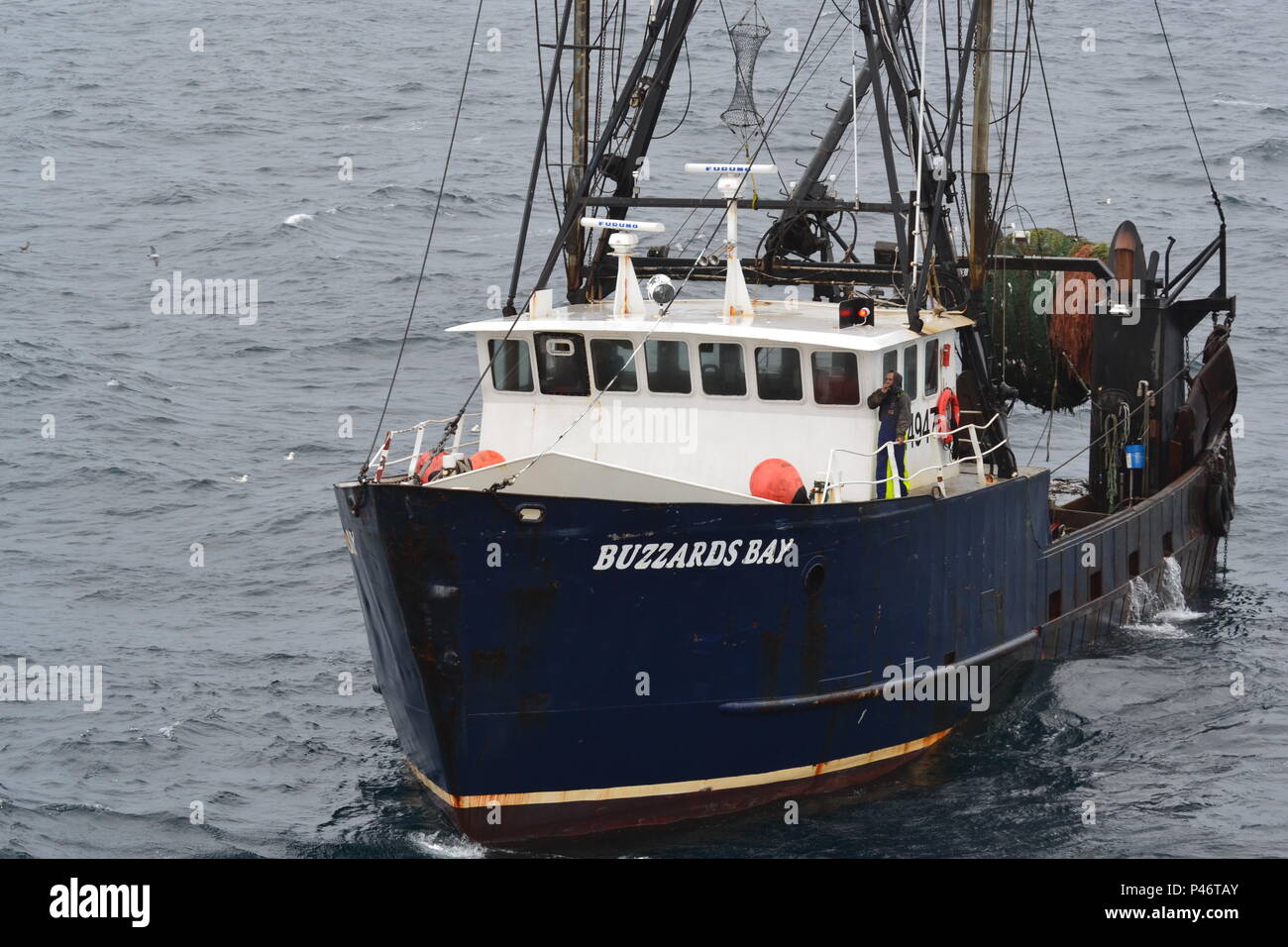 The 86foot fishing boat Buzzards Bay is pictured prior to being towed