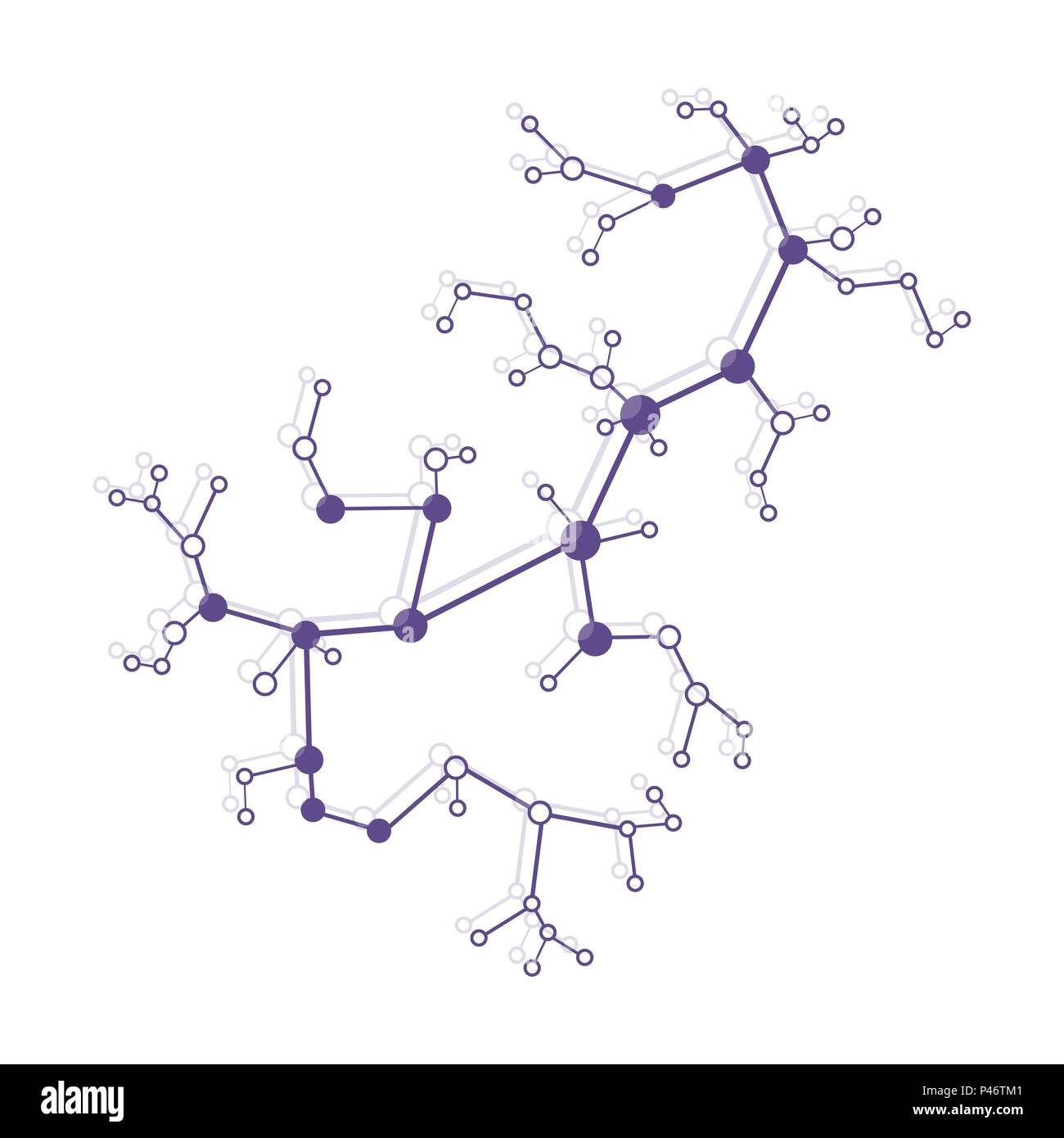 Structure of molecule and communication. Scientific concept. Medical ...