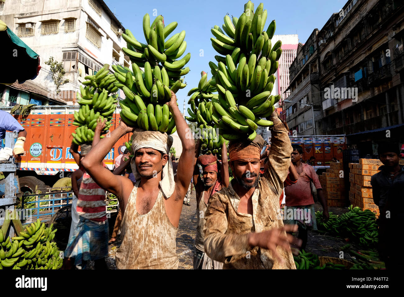 India, Kolkata, local market Stock Photo Alamy
