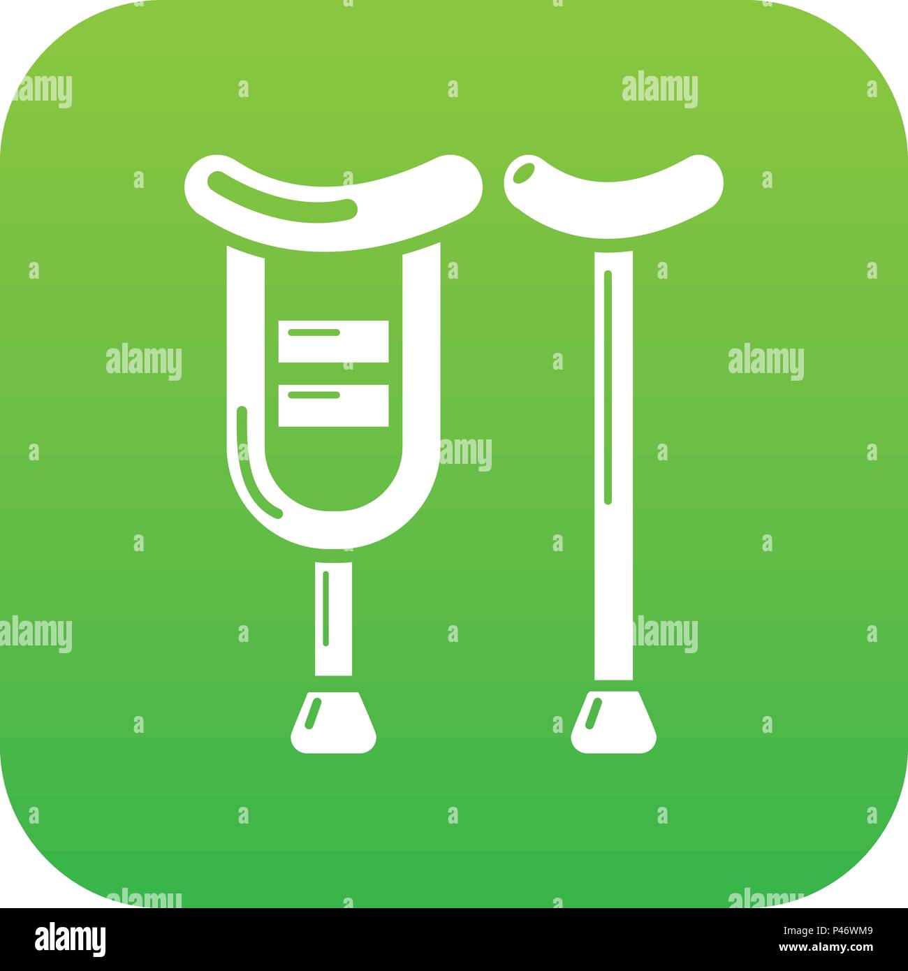Crutch icon, simple style Stock Vector Image & Art - Alamy