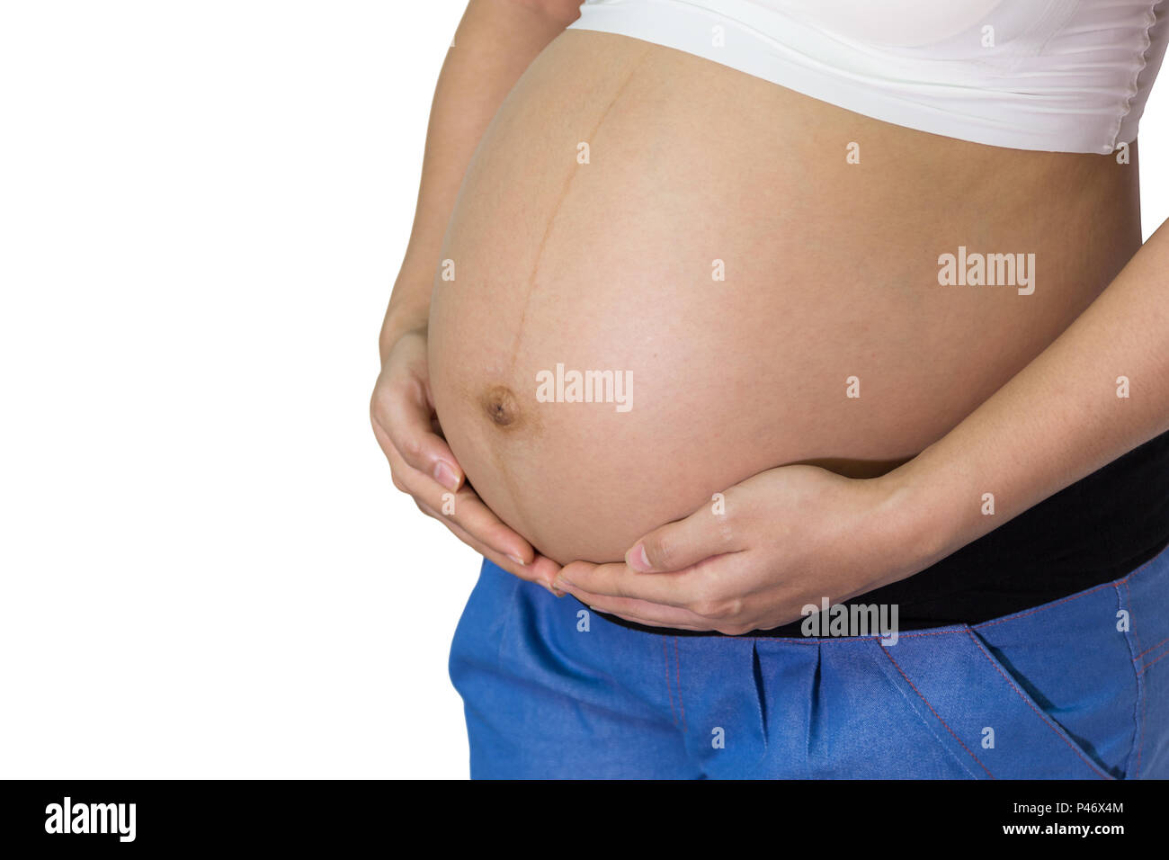 40 weeks pregnant belly