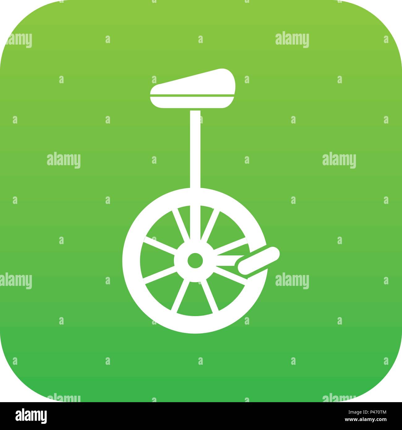 Unicycle icon digital green Stock Vector Image & Art Alamy