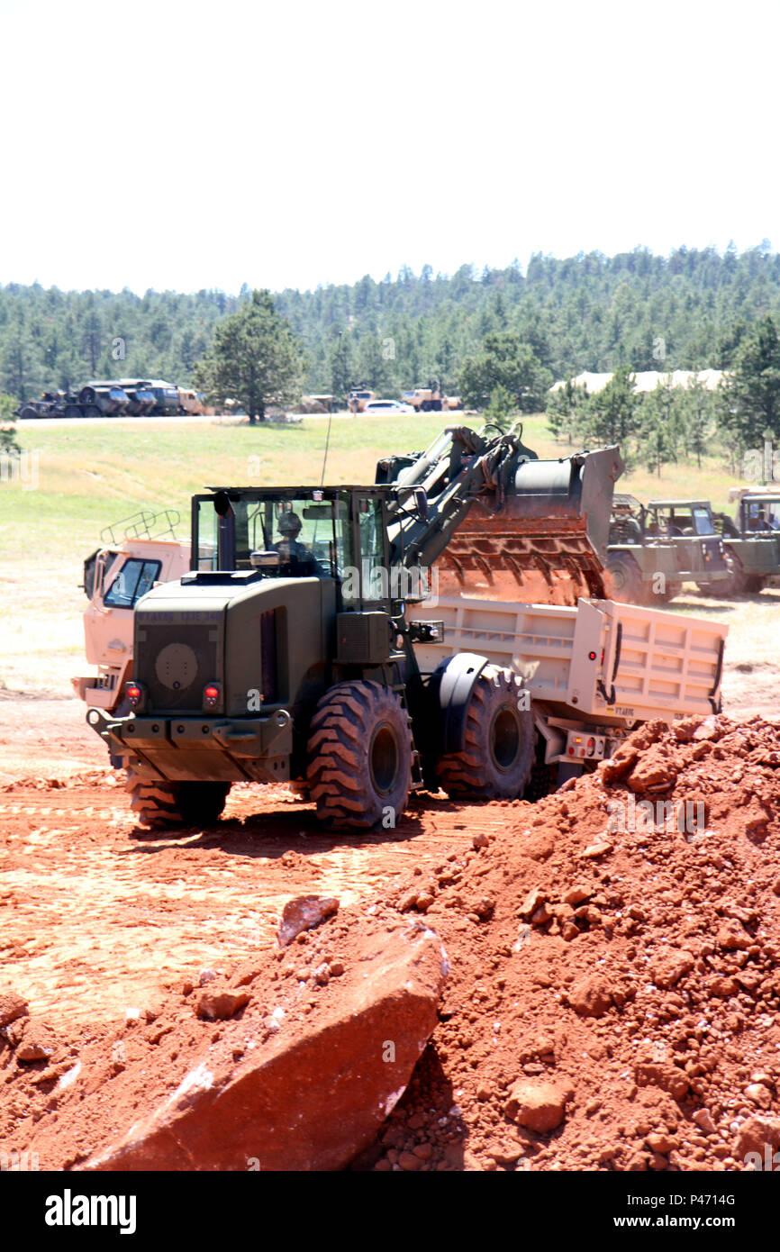 U.S. Army Spc. Brett Roan Horse, heavy equipment operator with the