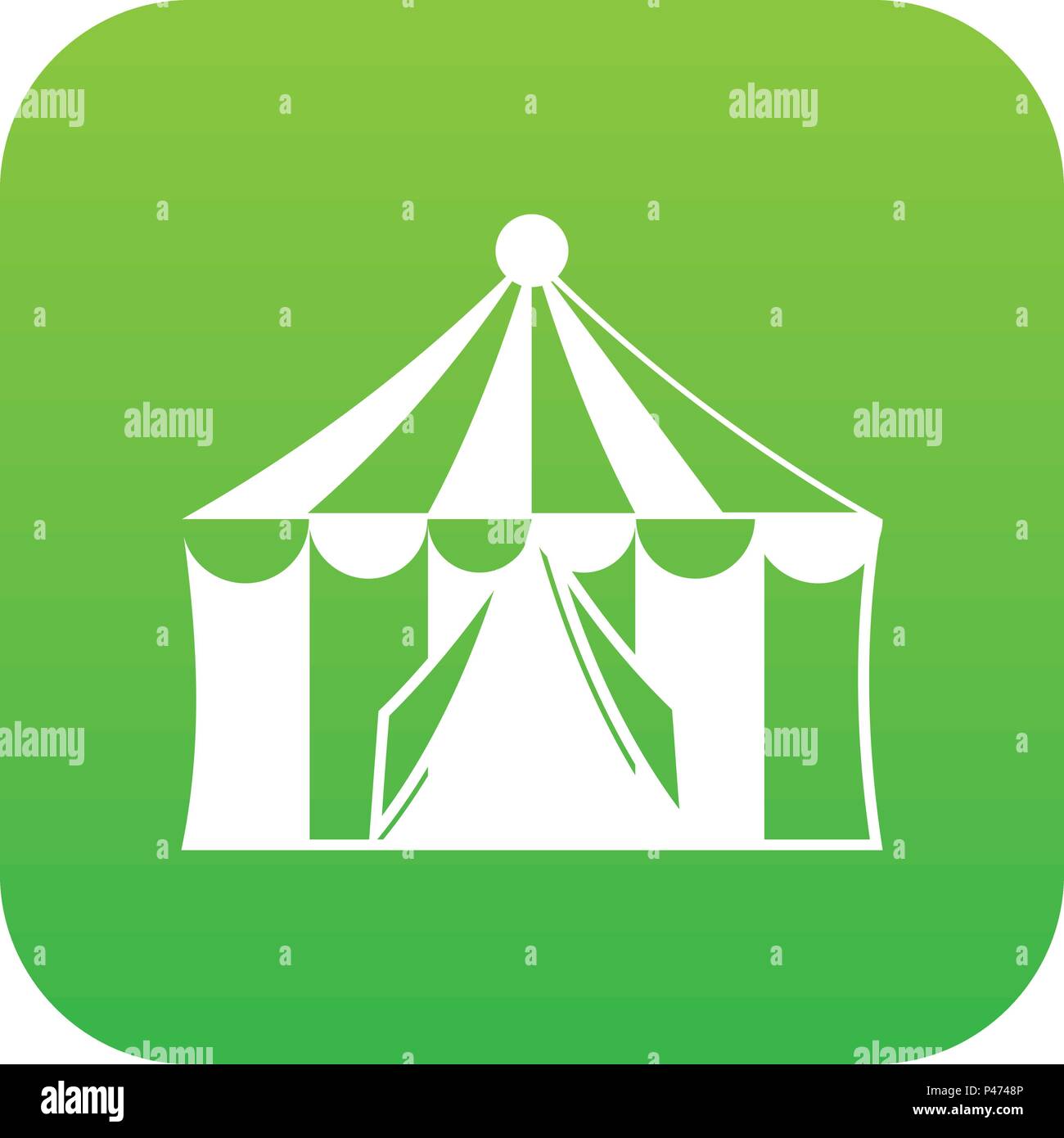 Circus tent icon digital green Stock Vector Image & Art - Alamy