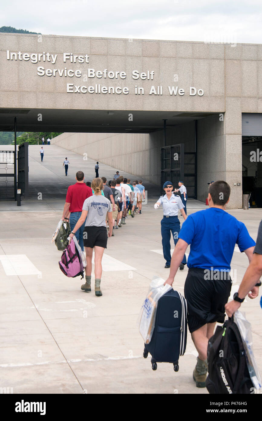 Basic Cadets Head Towards The Core Values Ramp On Inprocessing Day For The U S Air Force Academy Class Of 2020 In Colorado Springs Colorado June 30 2016 1 150 Basic Cadets Are Attending