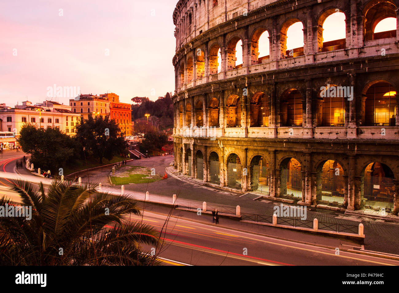 Coliseu ao por do sol. Roma, Itália - 23/12/2012. Foto: Ricardo Ribas / Fotoarena Stock Photo