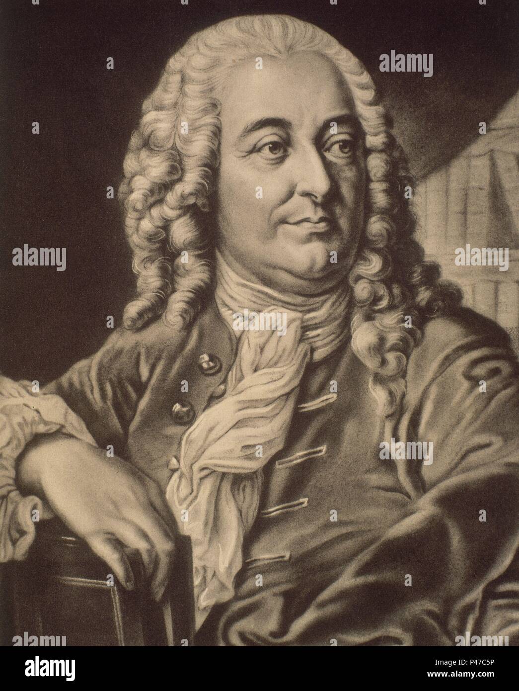 CRISTIAN FREIHERR VON WOLFF- 1679-1754- FILOSOFO Y MATEMATICO Stock ...