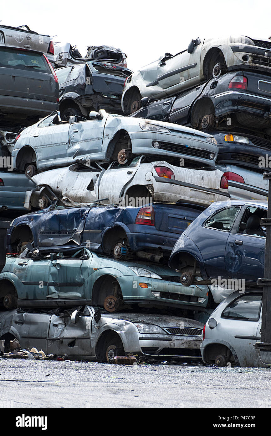 Old Car Breakers Yard High Resolution Stock Photography and Images - Alamy