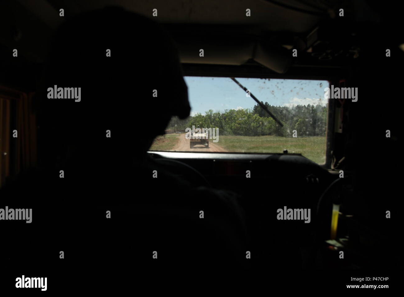 A U.S. Army Humvee from the 132nd Quartermaster Company, North Dakota ...
