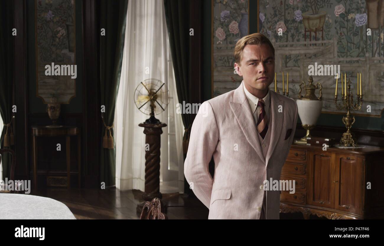 Original Film Title: THE GREAT GATSBY.  English Title: THE GREAT GATSBY.  Film Director: BAZ LUHRMANN.  Year: 2012.  Stars: LEONARDO DICAPRIO. Credit: BAZMARK FILMS / Album Stock Photo