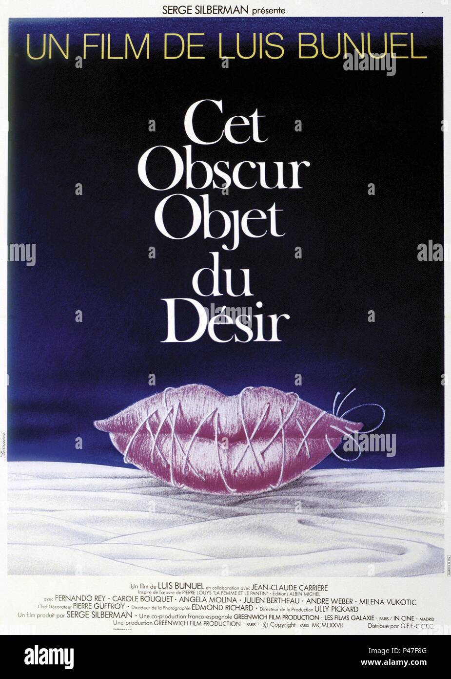Original Film Title: CET OBSCUR OBJECT DU DESIR.  English Title: THAT OBSCURE OBJECT OF DESIRE.  Film Director: LUIS BUNUEL.  Year: 1977. Credit: GREENWICH/GALAXIE/IN CINE / Album Stock Photo