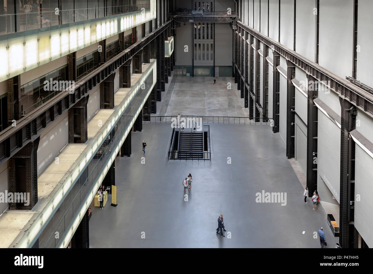 The Turbine Hall of the Tate Modern, museum of modern and contemporary art located at the Bankside area of the London Borough of Southwark, UK Stock Photo